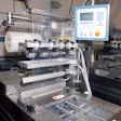 About 10-feet long, each compact R140 TFS rollstock machine (above) can be extended to include additional equipment components.