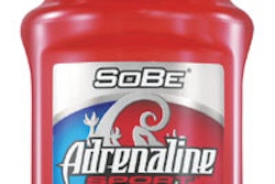 From SoBe and from Trinity Springs: hot-fill PET bottles that don't require vacuum panels in the sidewalls.
