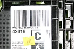 1. EPC on an RPC: T&A uses an EPC-compliant smart label--an RFID ta printed with human-readable information--on a returnable pla