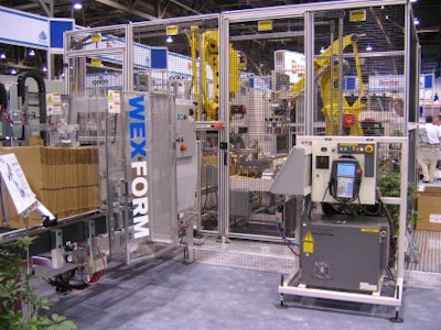 As seen at Pro Mach's booth during Pack Expo Las Vegas, the highly automated U-shaped line that will be installed at Fleetguard