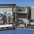 A single PC controls all 36 axes of motion in the side-seam gluer/cartoner/case packer/palletizer system.