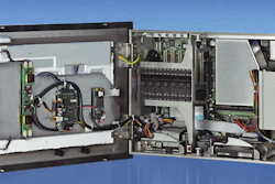 A single PC controls all 36 axes of motion in the side-seam gluer/cartoner/case packer/palletizer system.
