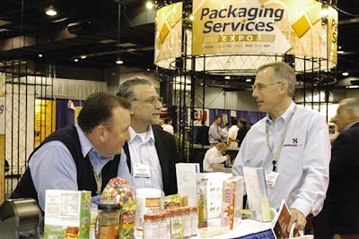 Packaging Services Expo debuted with 105 exhibitors and 1,500 attendees in May 2005 in Rosemont, IL. Attendees included represen
