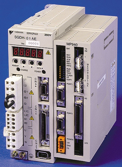 The MP-940 machine controller governs both logic and motion.