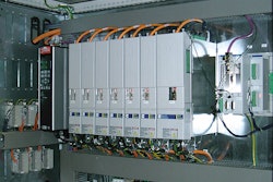 Seven servo drives help coordinate this complex motion.