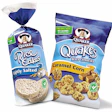 Violators (upper left) on these packages from Frito-Lay show the calorie content for these Quaker products.
