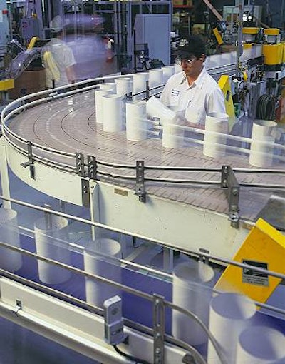 Test packages work their way through the production line at the pilot plant within Sonoco's Package Development Center in Hartsv