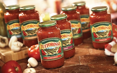 The label uses images of old-world Italian goodness to market a new pasta sauce to young people who desire authentic Italian tas