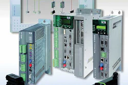Capmatic's Flowstar liquid filler includes servo motors and drives among its controls components.