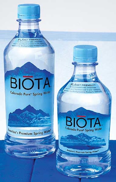 These are the first water bottles in the world to carry the approval of the Biodegradable Products Institute.