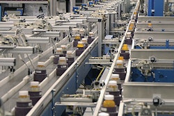 Prescription Solutions' line in Carlsbad, CA, is used to fill prescription drug orders. The line uses about 150 fill stations or