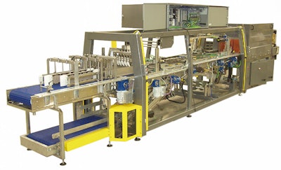 Sentry Equipment's new family of case, tray and shrink wrapping machinery is extremely modular. Shown here are integrated tray f