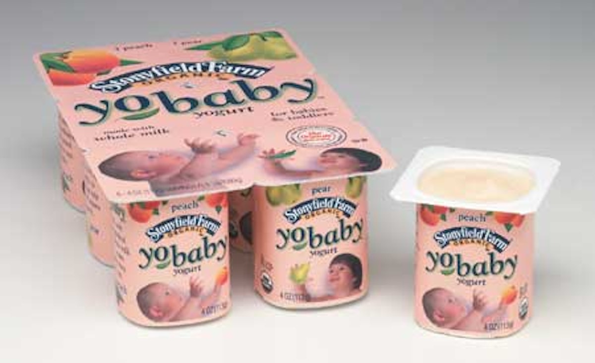 Stonyfield opts for in line tf f s Packaging World