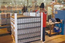 Coils are now cushioned in slotted layers of a foam material; cornerboards, a corrugated cap, strapping, and stretch wrapping co