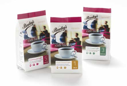 Bewley's eliminated button-style degassing valves on caf? blend and more than 250 different fresh-roasted coffee products.