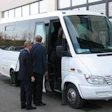 Our Italian Packaging 'Magical Mystery Tour ' bus, a 15-passenger Mercedes van, held a contingent of six editors, one salesman,