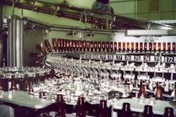 At Martens Brewery in Bocholt, Belgium, barrier-coated 500-mL PET bottles are rinsed on this system and filled immediately after