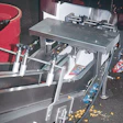 As filled and sealed bags are discharged from the bottom of the vf/f/s machine, a photoeye counts each bag. When the programmed