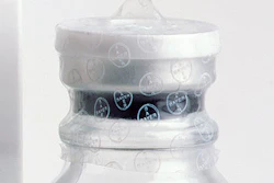 Bayer Biologicals has added shrink bands to its bottles of Gamunex that are random-printed with the Bayer logo.