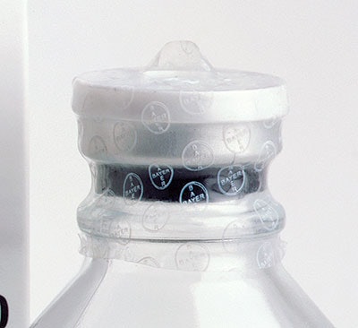 Bayer Biologicals has added shrink bands to its bottles of Gamunex that are random-printed with the Bayer logo.