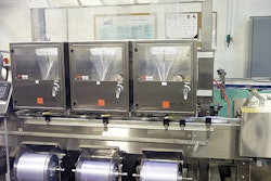 There are a trio of shrink banders on each of Peak Foods' two lines.