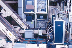 he camera vision sensor inspects lids as they are conveyed down the packaging line at Alltrista.