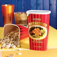Gorgeous graphics make the single-wrap fiber container stand out in the retail setting.