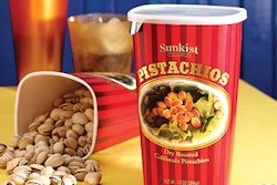 Gorgeous graphics make the single-wrap fiber container stand out in the retail setting.