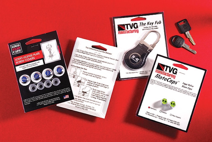 Shown here is a sampling of TVG's new blister packs, including products on the far right that represent the core product line.