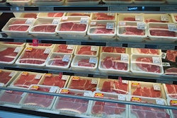 At a Wal-Mart Supercenter, trays of case-ready beef provide an impression of 'fresh ' for the centrally packaged products.