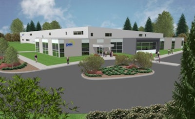An artist's rendering of the building to be completed this fall.