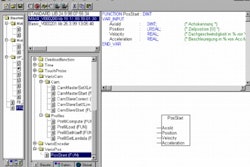 A software library of off-the-shelf, IEC conforming 'function blocks' simplifies packaging automation. Shown here is ELAU's sof