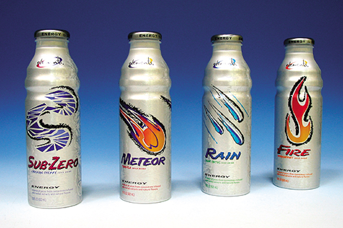 Shaped Aluminum Bottle Energizes Snapple’s Elements