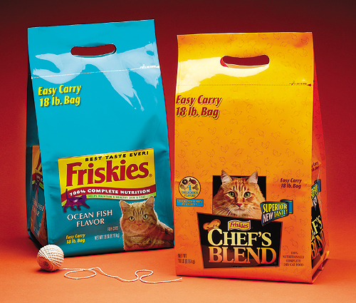 Nestl&Atilde;&copy; is testing this new 18-lb bag, which is easier for consumers to carry and store. Nestl&Atilde;&copy; is looking for pet-food pac
