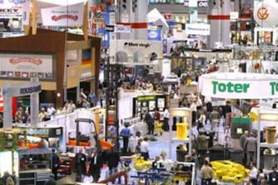 Crowds at McCormick Place North for ProMat 2003.