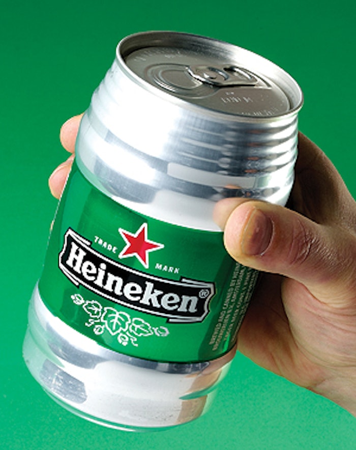 Heineken rolls out 24oz 'keg' can Packaging World