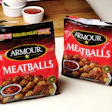 The new vf/f/s systems at ConAgra Foods can produce either pillow-style packs or four-corner-sealed stand-up bags like these.