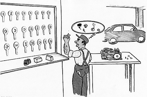 Giuseppe Motta of Abbott Laboratories Italia used this cartoon analogy to illustrate the complicated validation process faced by