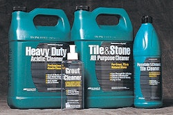 Miracle Sealant's new home-improvement retail products come in this two-layer teal-pigmented bottle with a sleeve label.