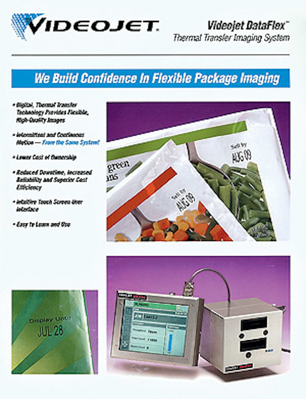 Videojet Technologies Inc Thermaltransfer imaging Packaging World