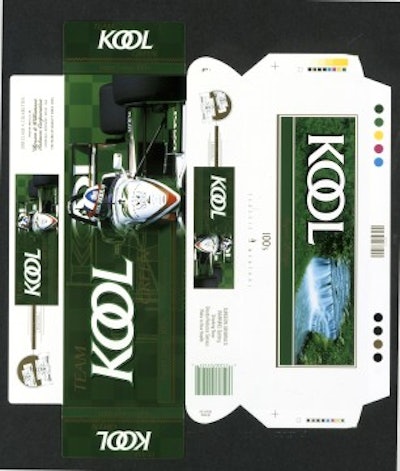 Kool Race Car Carton