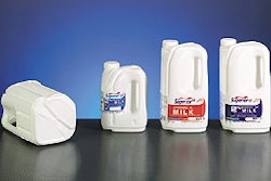 Shown is Superior's unique bottle shape in 1/2 -gal, 3-L, and 1-gal sizes.