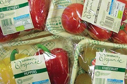 The large U.K. supermarket chain Sainsbury's has been using these compostable, biodegradable trays for organic produce for the p