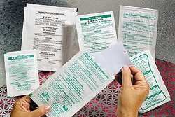 Shown here is a sampling of Clean Team's packaged cleaning cards that are inserted into magnetic stripe readers, point-of-sale c