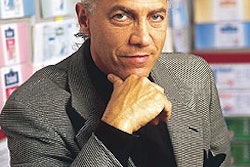 Mead Johnson's Stuart Kipperman sits in the company's 'war room,' where all the company's product labels are displayed for the n