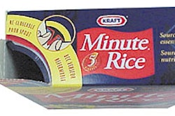 In Canada, Kraft is now packaging its Minute Rice in a patented new folding carton with an integral, easy-opening pour spout. If