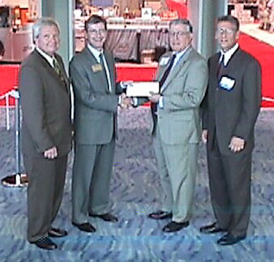 From left to right: Bob Heitzman, PEF board member and publisher of Packaging Digest; Bill Cobert, president and CEO of C