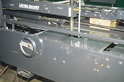 Forklift pickup channels, clearly visible at the base of the machine, make it easy to transport the machine from one packing she