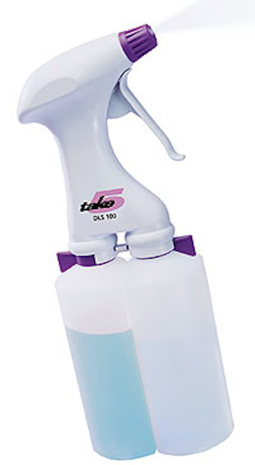 Take 5 Dual liquid sprayer From Take 5 Packaging World