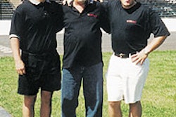 The late Harry Karreman (center) is flanked by son Kevin (right) and by Jeff Hincks, both of whom helped Harry start up and grow